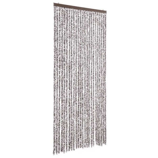 vidaXL Fliegenvorhang Braun und Beige 100x200 cm Chenille