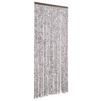 vidaXL Fliegenvorhang Braun und Beige 100x200 cm Chenille