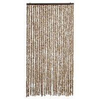 vidaXL Fliegenvorhang Beige und Braun 100x230 cm Chenille