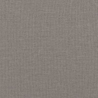 vidaXL Bettgestell mit Kopfteil Taupe 100x200 cm Stoff