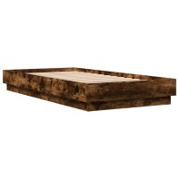 vidaXL Bettgestell R&auml;uchereiche 90x190 cm Holzwerkstoff