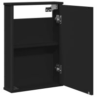 vidaXL Bad-Spiegelschrank Schwarz 42x12x60 cm Holzwerkstoff