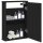 vidaXL Bad-Spiegelschrank Schwarz 42x12x60 cm Holzwerkstoff