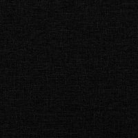 vidaXL Schlafsofa 2-Sitzer mit Fußhocker Schwarz Stoff