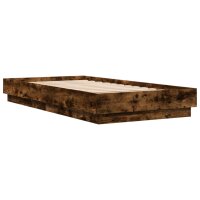 vidaXL Bettgestell R&auml;uchereiche 75x190 cm Holzwerkstoff