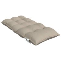 vidaXL Niedriglehner-Auflagen 2 Stk. Taupe Oxford-Gewebe