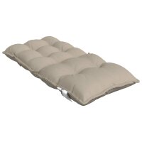 vidaXL Niedriglehner-Auflagen 6 Stk. Taupe Oxford-Gewebe