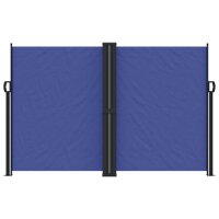 vidaXL Seitenmarkise Ausziehbar Blau 160x1200 cm