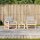 vidaXL 3-tlg. Garten-Lounge-Set Massivholz Douglasie