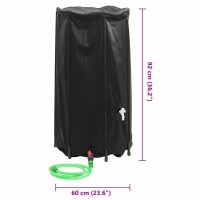 vidaXL Wassertank mit Wasserhahn Faltbar 250 L PVC