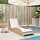 vidaXL Sonnenliege mit Auflage Beige 60x205x73 cm Poly Rattan