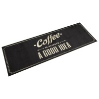 vidaXL K&uuml;chenteppich Waschbar Kaffee 60x180 cm Samt