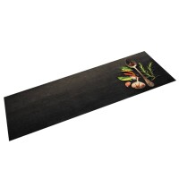 vidaXL K&uuml;chenteppich Waschbar Gew&uuml;rze 45x150 cm Samt