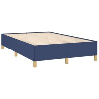 vidaXL Bettgestell Blau 120x190 cm Stoff