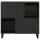 vidaXL Beistellschrank Schwarz 80x33x75 cm Massivholz Mango