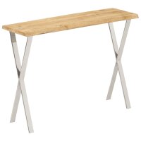 vidaXL Konsolentisch mit Baumkante 105x33x76 cm Massivholz Mango