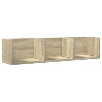 vidaXL Wandschr&auml;nke 2 Stk. Sonoma-Eiche 75x18x16,5 cm Holzwerkstoff