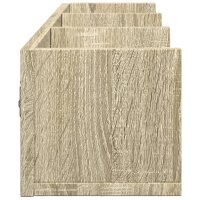 vidaXL Wandschr&auml;nke 2 Stk. Sonoma-Eiche 75x18x16,5 cm Holzwerkstoff