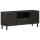 vidaXL TV-Schrank Schwarz 105x33x46 cm Massivholz Mango