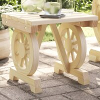 vidaXL Garten-Fußhocker 40x36,5x38,5 cm Massivholz...