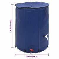 vidaXL Wassertank mit Wasserhahn Faltbar 750 L PVC