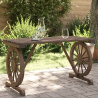 vidaXL Gartentisch 115x55x65 cm Massivholz Tanne