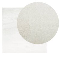 vidaXL Teppich OVIEDO Kurzflor Creme 160x160 cm