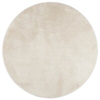 vidaXL Teppich OVIEDO Kurzflor Beige &Oslash; 160 cm