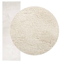 vidaXL Teppich OVIEDO Kurzflor Beige 80x250 cm