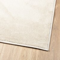 vidaXL Teppich OVIEDO Kurzflor Beige 80x250 cm