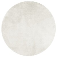 vidaXL Teppich OVIEDO Kurzflor Creme &Oslash; 80 cm