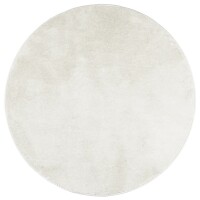 vidaXL Teppich OVIEDO Kurzflor Creme &Oslash; 120 cm