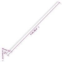 vidaXL Installationsrohre 30x15 mm 30 m PVC