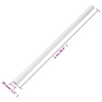 vidaXL Installationsrohre Ø30 mm 30 m PVC
