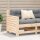 vidaXL Gartensofa mit Armlehne und Kissen Massivholz Kiefer