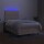 vidaXL Boxspringbett mit Matratze &amp; LED Creme 120x190 cm Stoff