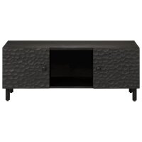 vidaXL Couchtisch Schwarz 100x54x40 cm Massivholz Mango