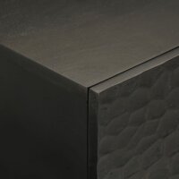 vidaXL Couchtisch Schwarz 100x54x40 cm Massivholz Mango