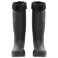 vidaXL Gummistiefel mit Herausnehmbarem Innenfutter Schwarz Gr. 38 PVC