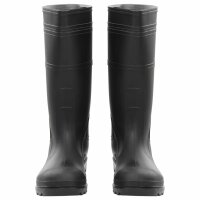 vidaXL Gummistiefel Schwarz Gr&ouml;&szlig;e 45 PVC