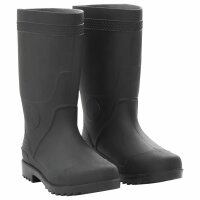 vidaXL Gummistiefel Schwarz Gr&ouml;&szlig;e 39 PVC