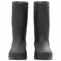 vidaXL Gummistiefel Schwarz Gr&ouml;&szlig;e 39 PVC