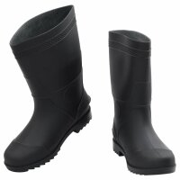 vidaXL Gummistiefel Schwarz Gr&ouml;&szlig;e 43 PVC