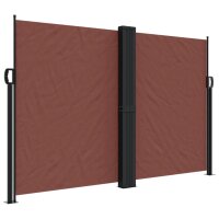 vidaXL Seitenmarkise Ausziehbar Braun 160x600 cm