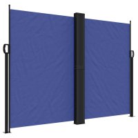 vidaXL Seitenmarkise Ausziehbar Blau 180x600 cm