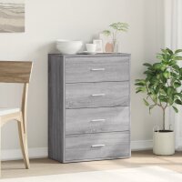 vidaXL Sideboard Grau Sonoma 60x31x84 cm Holzwerkstoff