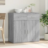 vidaXL Sideboard Grau Sonoma 79x38x80 cm Holzwerkstoff