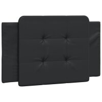 vidaXL Bett mit Matratze Schwarz 90x190 cm Kunstleder