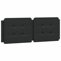 vidaXL Bett mit Matratze Schwarz 140x190 cm Kunstleder