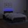 vidaXL Boxspringbett mit Matratze &amp; LED Schwarz 120x190 cm Stoff